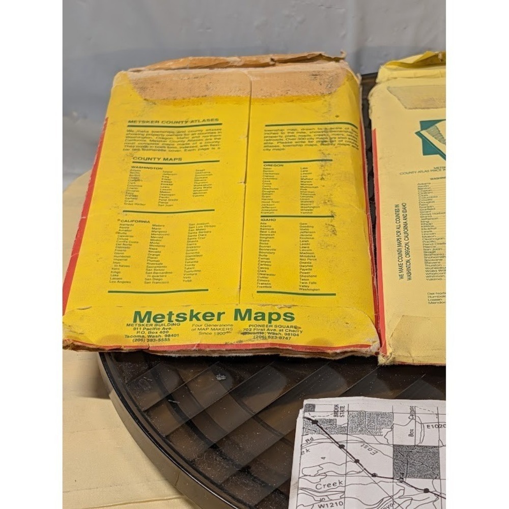 Vintage Washington State Map Lot Metsker's Mason Ferry County San Juan Islands - Picture 7 of 12
